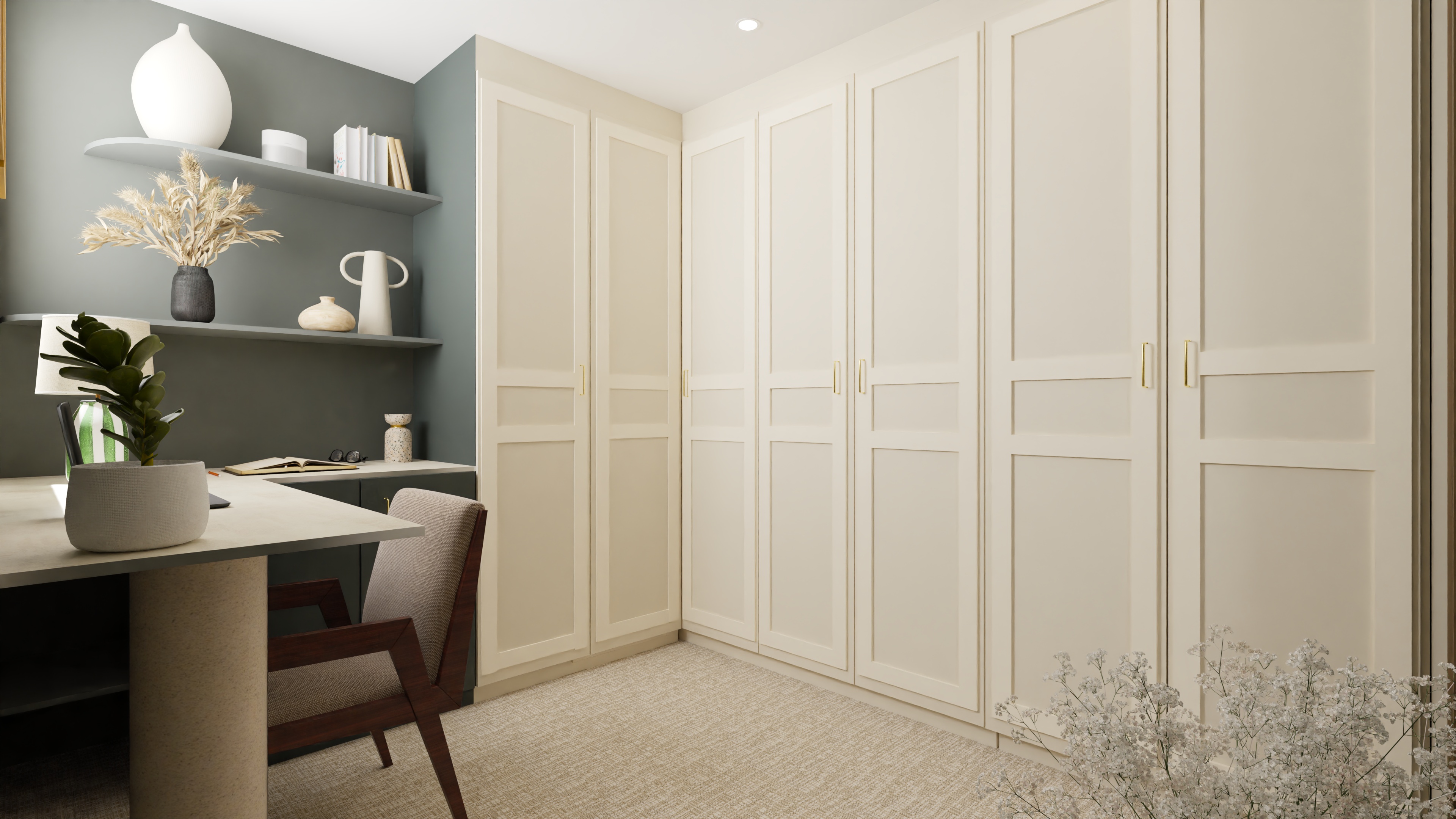 Bureau et dressing élégant par Projection Déco